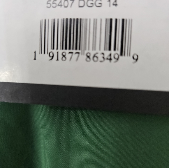 NWT Ieena for Mac Duggal High Neck Ruffle Hem Cape Mini Dress Dark Green SZ 14 - Picture 6 of 9